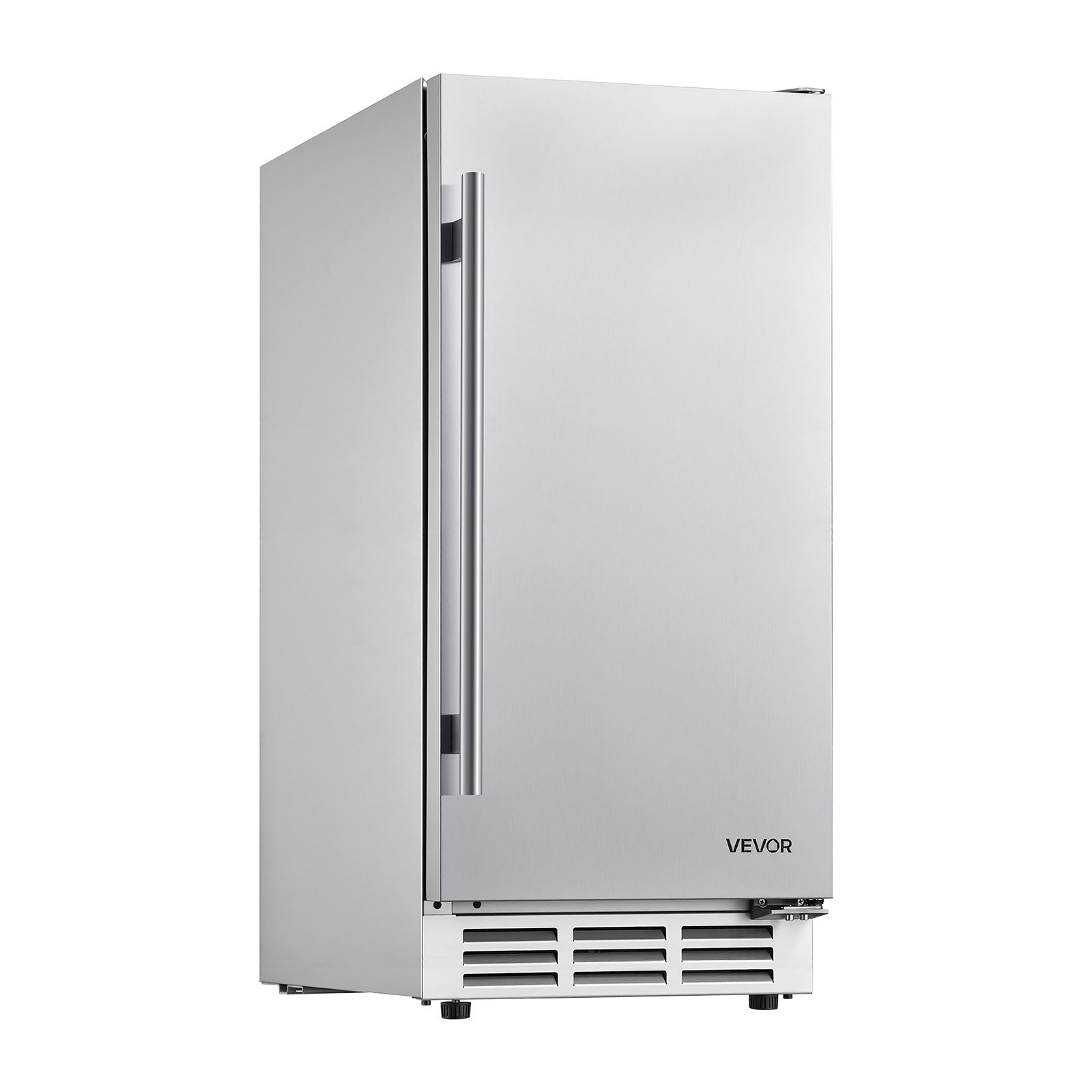 VEVOR Outdoor Beverage Refrigerator, 15 Inch Undercounter Drink Fridge, 304 Stainless Steel Body, 3.0 Cu. Ft, Hold 94 Cans, Powerful Cooling System, Built-in / Freestand Cooler, Home Bar & Patio