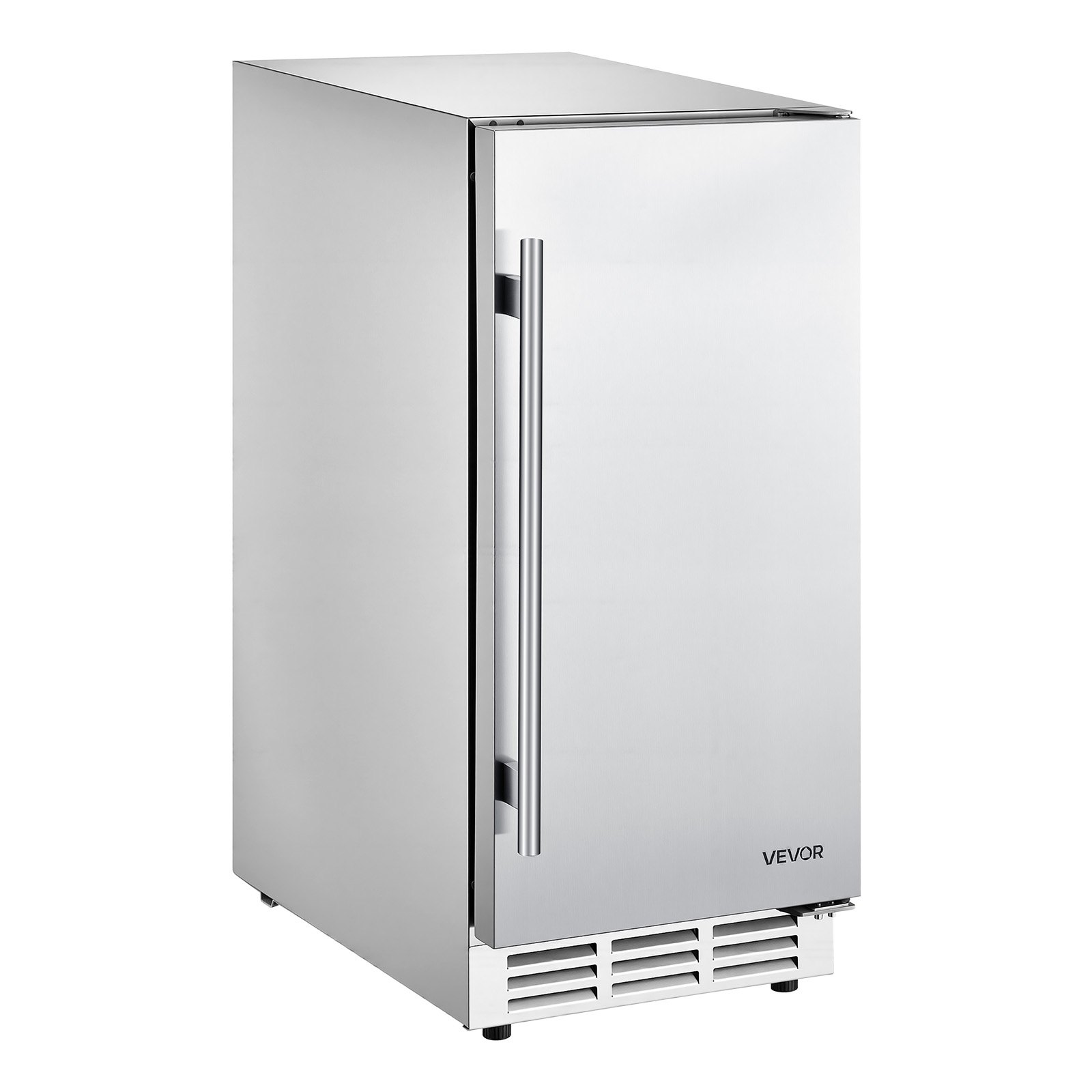 VEVOR Outdoor Beverage Refrigerator, 15 Inch Undercounter Drink Fridge, 304 Stainless Steel Body, 3.0 Cu. Ft, Hold 94 Cans, Powerful Cooling System, Built-in / Freestand Cooler, Home Bar & Patio