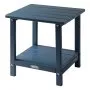 VEVOR Outdoor Side Table, 17.72W x 14.96D x 17.32H Inch, Double Layer HDPE Outside End Table for Easy Maintenance, Withstand Harsh Weather, Fit for Patio, Pool, Beach, Porch, Indoor, Backyard, Blue