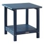 VEVOR Outdoor Side Table, 17.72W x 14.96D x 17.32H Inch, Double Layer HDPE Outside End Table for Easy Maintenance, Withstand Harsh Weather, Fit for Patio, Pool, Beach, Porch, Indoor, Backyard, Blue