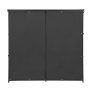 VEVOR Firewood Rack with Waterproof Cover 1855 mm Outdoor Wood Storage, for Fireplace Patio Deck, 730 kg Load, 3/8 Cord Heavy Duty Fire Log Holder Stacker Stand, Metal Wood Pile Organizer, Black