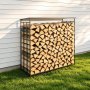 VEVOR Firewood Rack 1855 mm 3/8 Cord Heavy Duty Outdoor Wood Storage Holder, for Fireplace Patio Deck, 730 kg Load Capacity, Carbon Steel Frame Fire Log Stacker Stand, Metal Wood Pile Organizer, Black