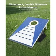 VEVOR 3x2ft Cornhole Set Portable Corn Hole Toss Game Board Aluminum 8 Bean Bags