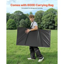 4x2ft Cornhole Set Portable Outdoor Corn Hole Toss Game Board Wood Carry Case