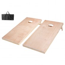 4x2ft Cornhole Set Portable Outdoor Corn Hole Toss Game Board Wood Carry Case