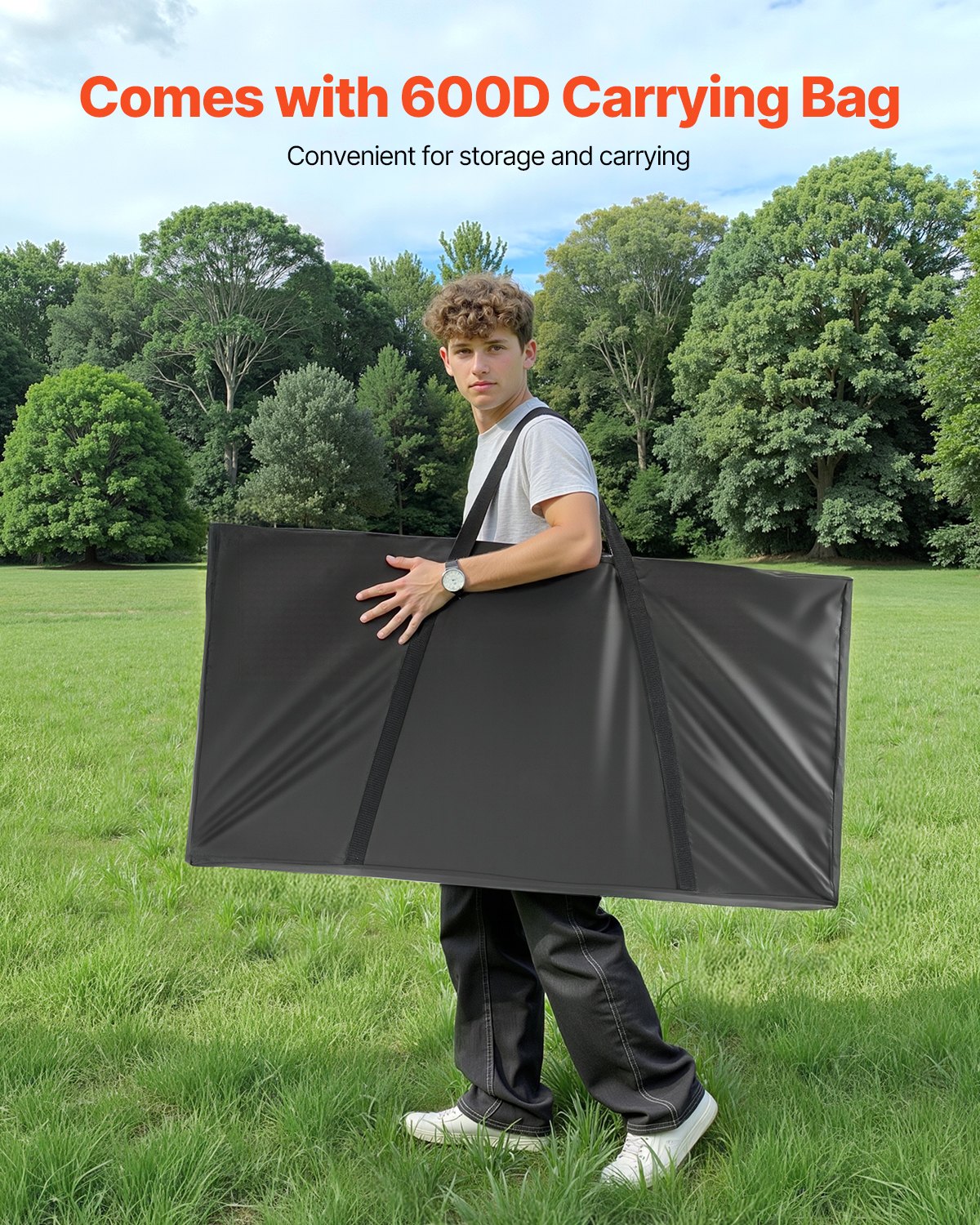 VEVOR Cornhole Set, 4x2 ft Corn Hole Game Boards, Solid Wood Portable Toss Board, Indoor and Outdoor Cornhole Play for Adults, Toss Game Include Carrying Case, for Yard, Backyard, Beach, Camping