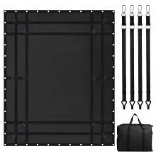 VEVOR Cargo Net Heavy Duty Cargo Net 96" x 81" Adjustable Buckles & S-Hooks