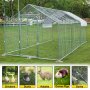 VEVOR 3x6.1 M Metal Chicken Coop Walk-in Cage Large Run House Shade Pen Cover