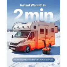 VEVOR Diesel Heater Portable Diesel Air Heater 8KW DC 12V/24V All in One 1.1 Gal