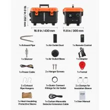 VEVOR Diesel Heater Portable Diesel Air Heater 8KW DC 12V/24V All in One 1.1 Gal