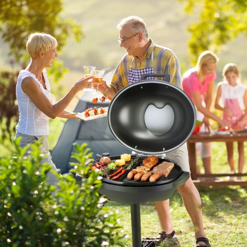 VEVOR Indoor/Outdoor Electric Grill, 1800W Electric BBQ