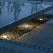 VEVOR Luces de paisaje de bajo voltaje, luces LED para pozo, luz empotrada en el suelo de 6 W, 12 V-24 V, iluminación de paisaje exterior impermeable IP67 con conectores, para luces de camino de jardín, cubierta de entrada (paquete de 6 blanco cálido)
