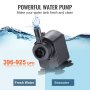 powerful water pump for VEVOR aquarium chiller, 396-925 gph, suitable for fresh and seawater tanks.