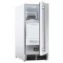 VEVOR Undercounter Built-in Ice Maker, 50 Lbs/Day Under Counter Ice Maker Machine with Reversible Door Stainless Steel, Freestanding Ice-Making Machine for Restaurant, Outdoor Kitchen, Terrace, Pool