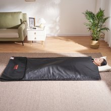 VEVOR Sauna Blanket for Detoxification, Portable Far Infrared Sauna for Home, PU Sauna Bag w/  Therapy Stones & Carbon Fiber Heating, 1-6 Level Adjustable Temp 35-85°C, 1-60 Minutes Timer, 1900x900mm