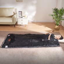 VEVOR Sauna Blanket for Detoxification, Portable Far Infrared Sauna for Home, Oxford Sauna Bag w/ Arm Holes & Carbon Fiber Heating, 1-6 Level Adjustable Temp 95-176℉, 5-60 Minutes Timer, 75 x 35 in