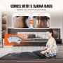 VEVOR Sauna Blanket for Detoxification, Portable Far Infrared Sauna for Home with Arm Holes for Comfort, 1-6 Level Adjustable Temprature Rannge 95-185℉, 1-60 Minutes Timer, Carbon Fiber Heating