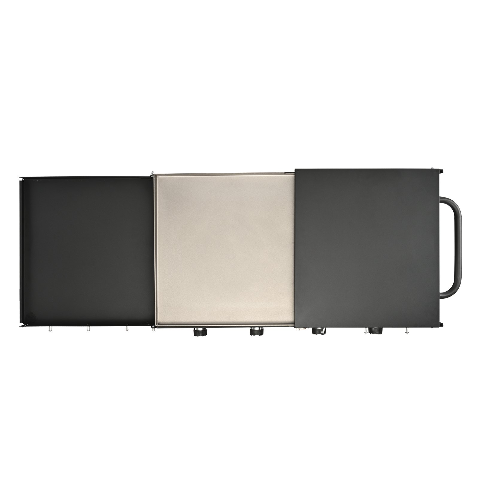 VEVOR Commercial Griddle on Cart, 36" Heavy Duty Manual Flat Top Griddle, Outdoor Cooking Station with Side Shelves, Steel Natural Gas Griddle, 4-Burners Restaurant Portable Grill -  60,000 BTU