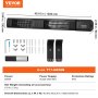 VEVOR Infrared Heater, 3000W Remote Control Electric Space Infrared Heater, IP65 Protection Carbon Infrared Outdoor Heater w/ 9 Speeds & Timer, for Porch,Patio,Dining Room,Studio,Backyard, Wall Mount