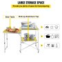 VEVOR Foldable Camping Kitchen Portable Outdoor Kitchen 47"w/ Carry Bag Aluminum