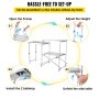 VEVOR Foldable Camping Kitchen Portable Outdoor Kitchen 47"w/ Carry Bag Aluminum