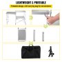 VEVOR Foldable Camping Kitchen Portable Outdoor Kitchen 47"w/ Carry Bag Aluminum