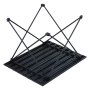 VEVOR Folding Camping Table, Outdoor Portable Side Tables, Lightweight Fold Up Table, Aluminum Alloy Ultra Compact Work Table with Carry Bag, For Cooking, Beach, Picnic, Travel, 22.2x15.9 inch, Black