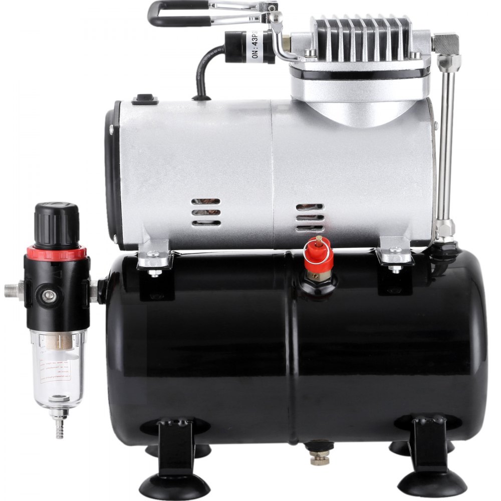 1/5HP Airbrush Air Compressor With 3L Air Tank Single Cylinder Nail Art Make Up