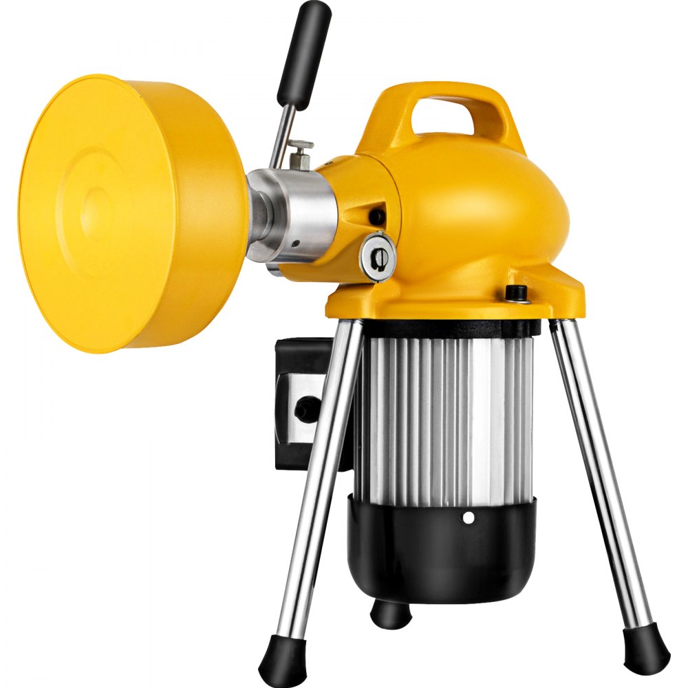 VEVOR 66 Ft x 2/3 Inch Electric Drain Auger Best fit 3/4Inch(20mm) to 5 Inch(125mm) Pipes 500W Electric Drain Auger Portable Drain Cleaner Machine with 4 Cutters Drain Cleaning Machine Plumbing Tool