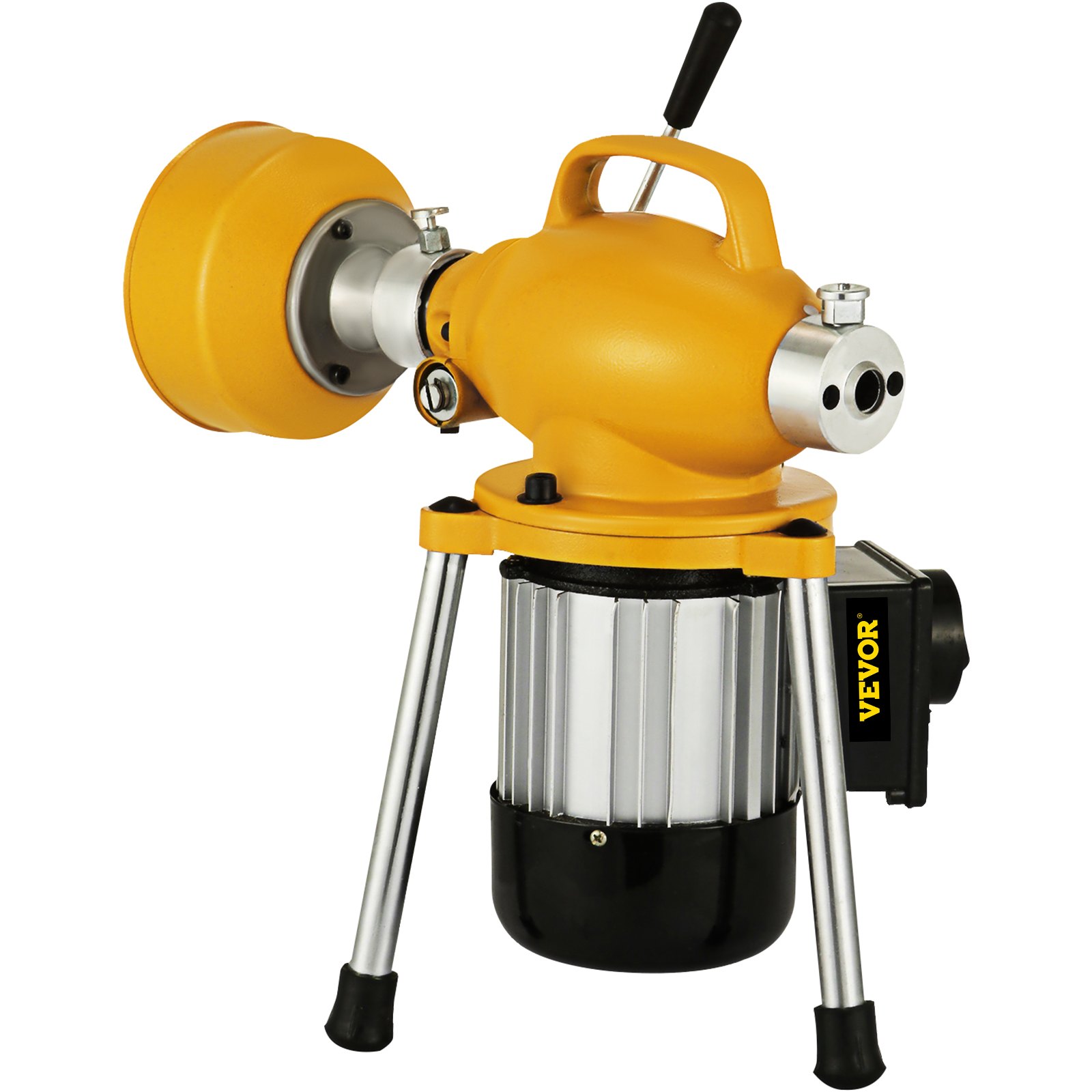 VEVOR Drain Cleaner Machine, 66Ft x2/3Inch Electric Drain Auger with 2 Cables for 3/4" to 4" Pipes, Power Spin with Autofeed Function & 6 Cutters, Sewer Snake for Toilet Sewer Bathroom Sink Shower