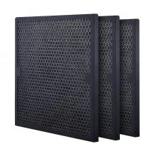 Filtros de carbón activo VEVOR (paquete de 3), repuesto de filtro de aire de 15,75 x 15,75 pulgadas, filtros de etapa 2 de alta eficiencia, compatibles con BlueDri y depuradores VEVOR, purificadores de aire y equipos de restauración de daños por agua.