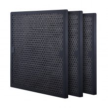 VEVOR Active Carbon Filters, 3 Pack, 16'' x 19'' Air Filter Replacement, High-efficient Stage 2 Filters Compatible w/ BlueDri & VEVOR Scrubber, Air Purifiers, Water Damage Restoration Equipment