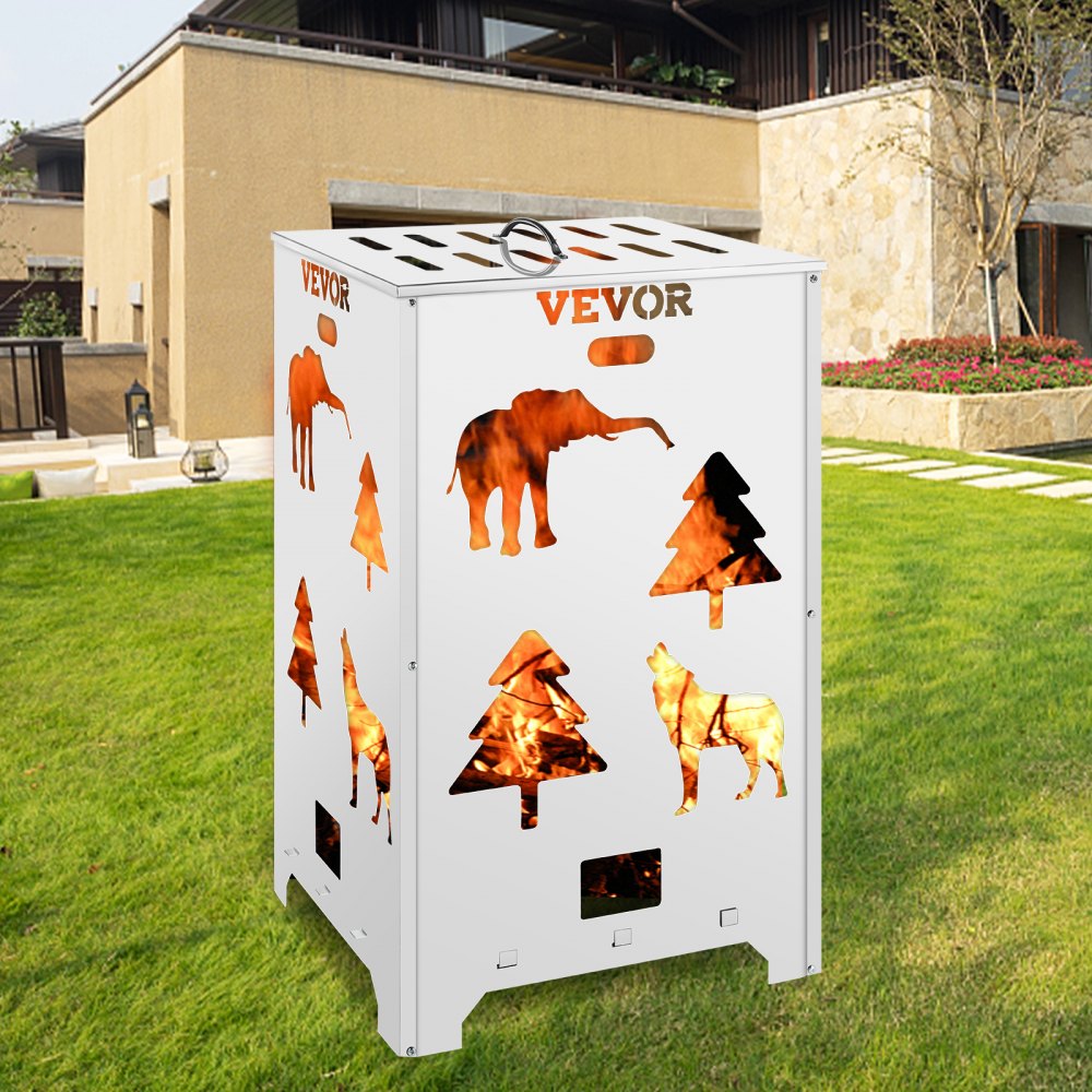 Vevor Burn Barrel Burn Drum Incinerador Barril 14x14x24 pulgadas para desechos de jardín