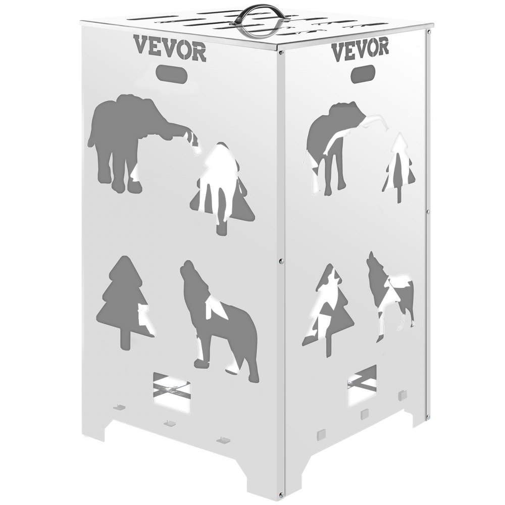 Vevor Burn Barrel Burn Drum Incinerador Barril 14x14x24 pulgadas para desechos de jardín