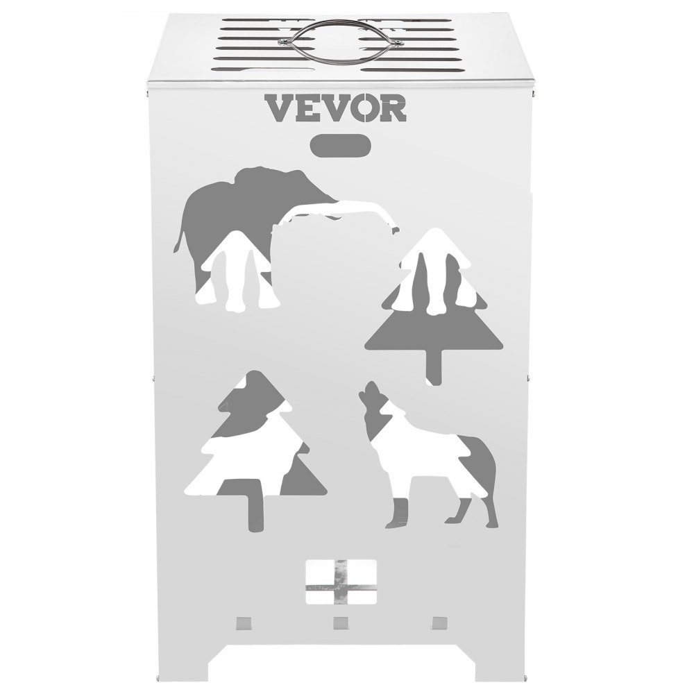 Vevor Burn Barrel Burn Drum Incinerador Barril 14x14x24 pulgadas para desechos de jardín
