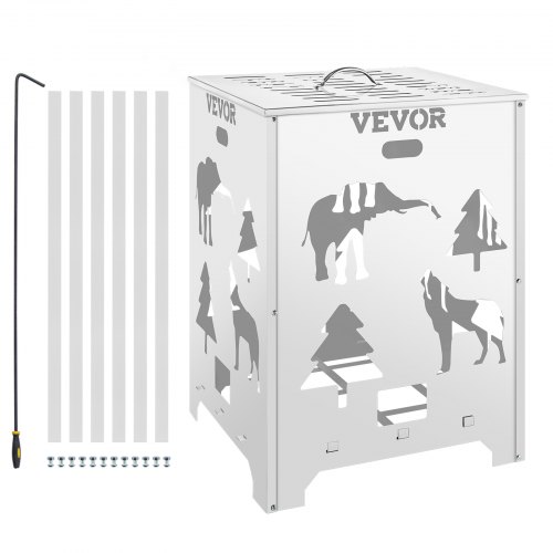 Vevor Burn Barrel Burn Drum Incinerator Barrel 22x22x32 Inch For Yard Waste