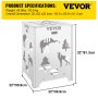 Vevor Burn Barrel Burn Drum Incinerator Barrel 22x22x32 Inch For Yard Waste