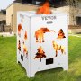 Vevor Burn Barrel Burn Drum Incinerator Barrel 24x24x34 Inch For Yard Waste