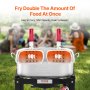 18 Qt Fish and Wing Fryer Aluminum Outdoor Propane Deep Fryer Kit with 2 Baskets