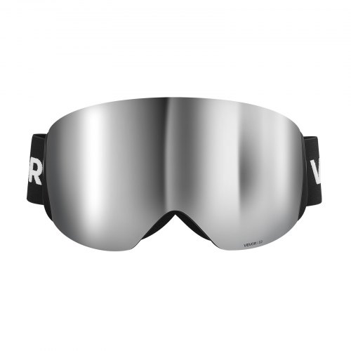 Masque De Ski VEVOR Revêtement Revo Argenté - Lunettes Snowboard OTG Anti-Buée, Double Ventilation, Garçons Filles Hommes Femmes