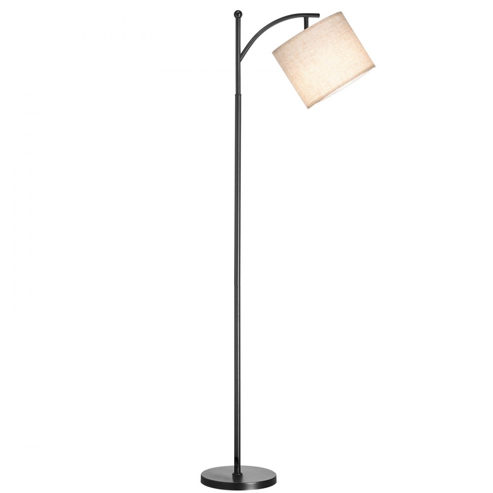 VEVOR Dimmable Floor Lamp, Color Temperature & Brightness Adjustable, Modern Standing Lamp with Remote Control, Foot Switch Floor Lamp for Living Room, Bedroom, Office(LED Bulb, Lampshade Included)