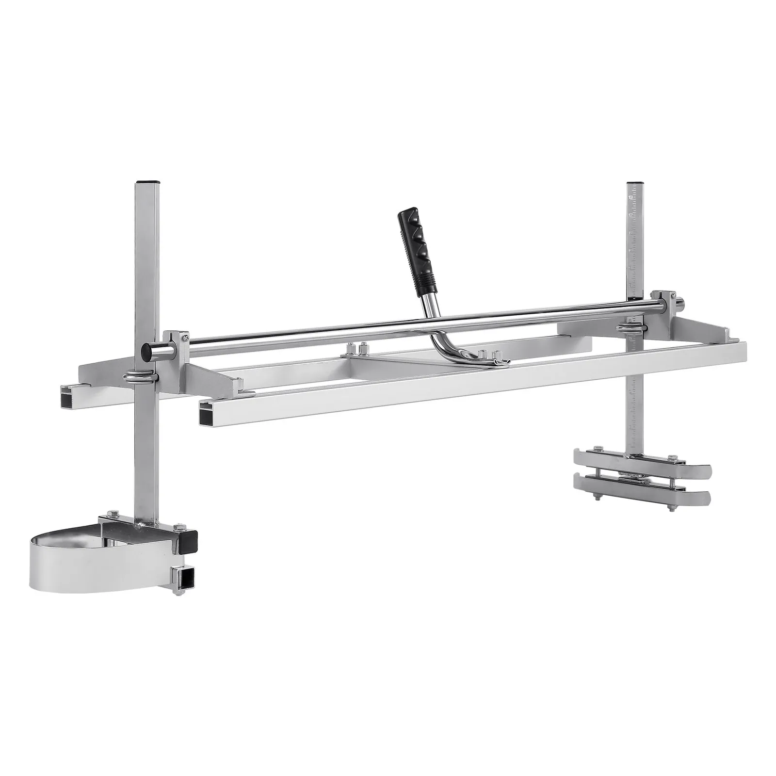 VEVOR Portable Sawmill 14"-36" Guide Bar Galvanized Steel Chainsaw Planking 0.2"-11.81" Thickness, Wood Lumber Cross Cutting Saw Mill for Builders and Woodworkers, Silver
