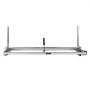 VEVOR chainsaw mill, stainless steel frame with adjustable brackets and black handle.