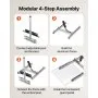 VEVOR Chainsaw Mill, Portable Sawmill Fits 16-20 in Planking Milling Bar, Lumber Cross Cutting Guide Chain Saw with Shield, 0.2-11.81 in Cutting Thickness, Timber Chainsaw Mill Kit for Woodworkers