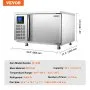 VEVOR Commercial Blast Freezer, 80 L / 2.8 Cu.ft Blast Chiller with 3 Trays, Blast Chiller Freezer Chest with 4 Freezing Modes, Stainless Steel Food Blast Freezer with Casters for Restaurant, Seafood