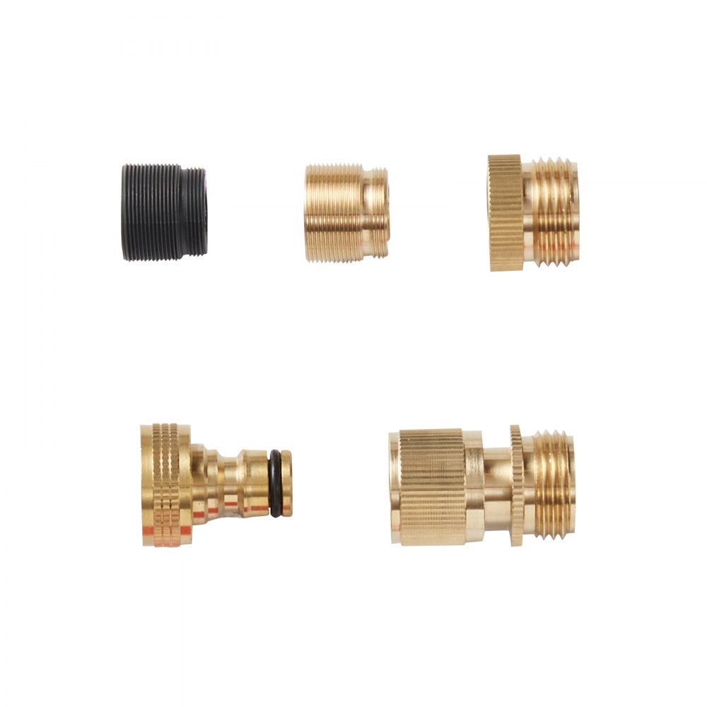 VEVOR Aquarium Vacuum Gravel Cleaner, 25 ft PVC Hose Fish Tank Vacuum Gravel Cleaner, Siphon Fish Tank Cleaner Vacuum, 3 Types of Brass Adapters, for Fish Tank Cleaning Gravel & Sand