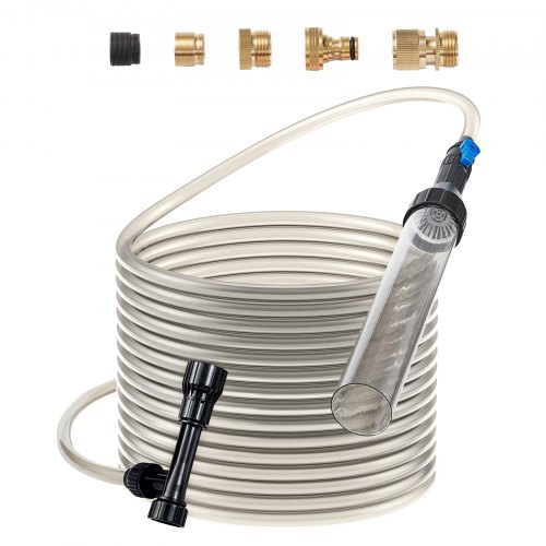 VEVOR Aquarium Vacuum Gravel Cleaner, 30ft PVC Hose Fish Tank