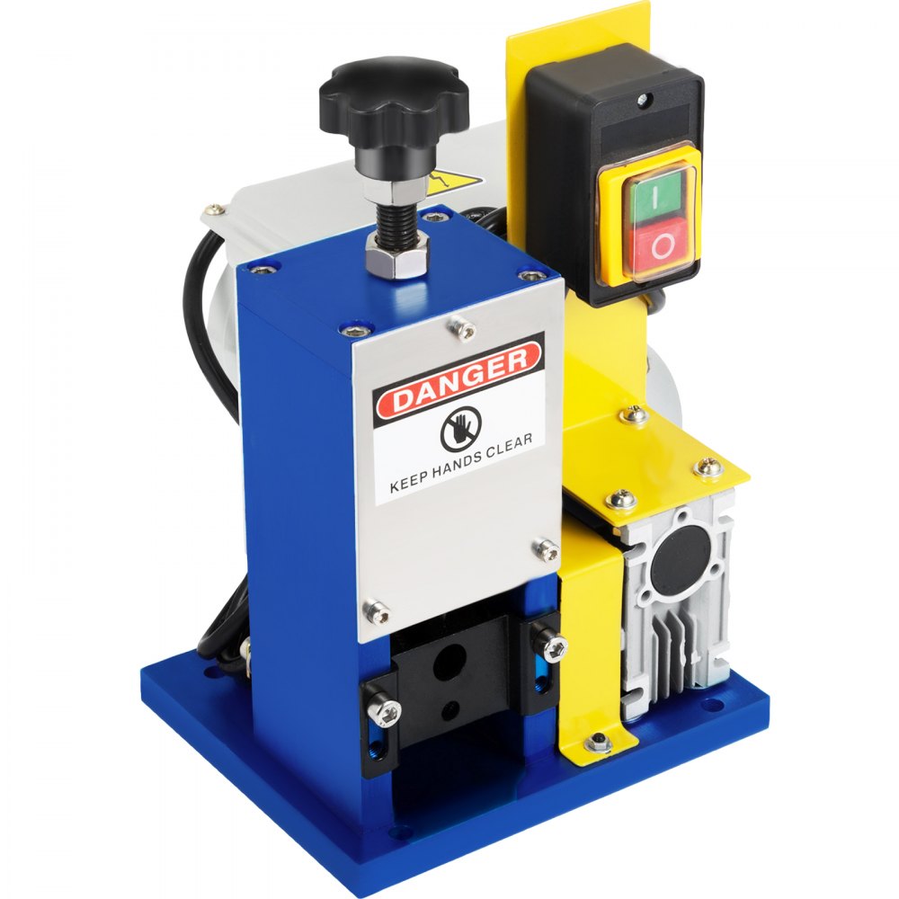 VEVOR Automatic Electric Wire Stripping Machine 0.05\"-0.98\",Portable Dark Blue Wire Stripper, Wire Stripping Machine Tool for Scrap Copper Recycling (Dark Blue)
