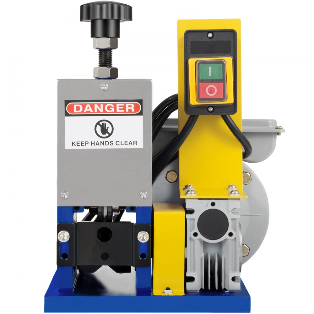 VEVOR Automatic Electric Wire Stripping Machine 0.05\"-0.98\",Portable Dark Blue Wire Stripper, Wire Stripping Machine Tool for Scrap Copper Recycling (Dark Blue)
