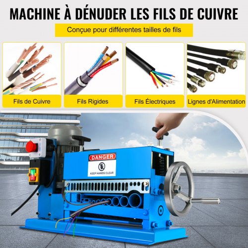 200W Automatic Wire Stripper Machine - Adjustable Speed, Strips 0.04-1.2" Wires, CE Certified